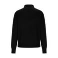 thumbnail image 6 of FRSASU Women's Sweaters Lightweight Fall Winter Casual Long Sleeve Crewneck Button up Coats Black, 6 of 8