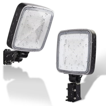 SUNBEAK 2PCS Motion Sensor LED Barn Light,150W Dusk to Dawn Area Lights,Adjustable Angle,6500K 20,000LM,IP66 Waterproof Outdoor Security Lighting for Street,Yard