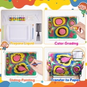 Glow Water Marbling Paint Kit, Painting Craft Kits for Kids Age 6-8, Gifts for 6 7 8 9 10-12 Year Old Boys Girls, Birthday Gift Ideas