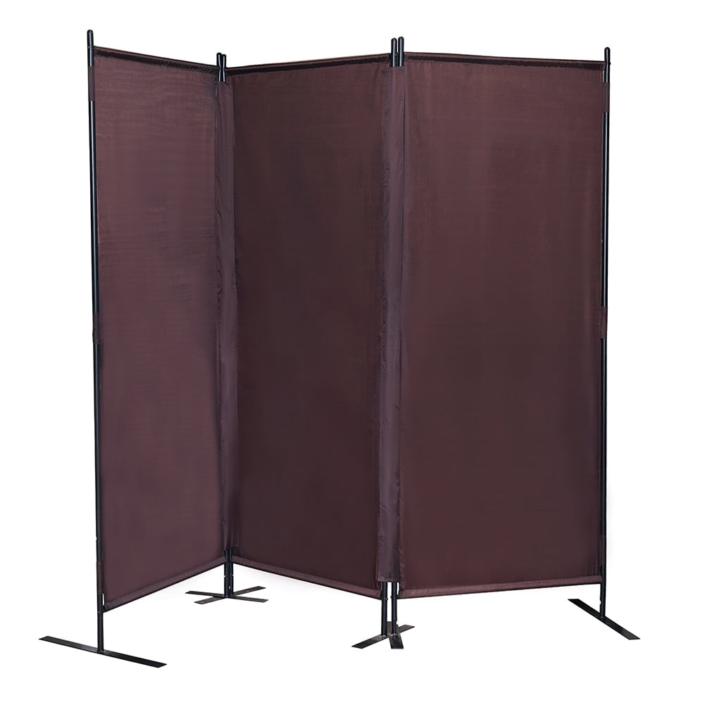 Kadyn 3 Panel Office Divider for Bedroom, 6 Ft Folding Privacy Screen Room Screen for Dining Room, Freestanding Privacy Screen Wall Dividers for Living Room, Brown Kadyn 3 Panel Office Divider for Bedroom, 6 Ft Folding Privacy Screen Room Screen for Dining Room, Freestanding Privacy Screen Wall Dividers for Living Room, Brown