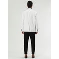 thumbnail image 4 of INSPIRE CHIC Men's Notched Lapel Center-Vent Back One-Button Blazer, 4 of 7