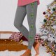thumbnail image 1 of MKLEKYY Conjunto deportivo para mujer Leggings para entrenamiento, leggings con estampado navideño, pantalones de bloques de color, leggings elásticos suaves 3753, 1 of 4