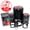 Black, variant on Moai Easter Island Landmark Destination Circle Self-Inking Rubber Stamp for Stamping Ink Stamper Crafting Planners - 1/2 Inch Mini - Purple Ink