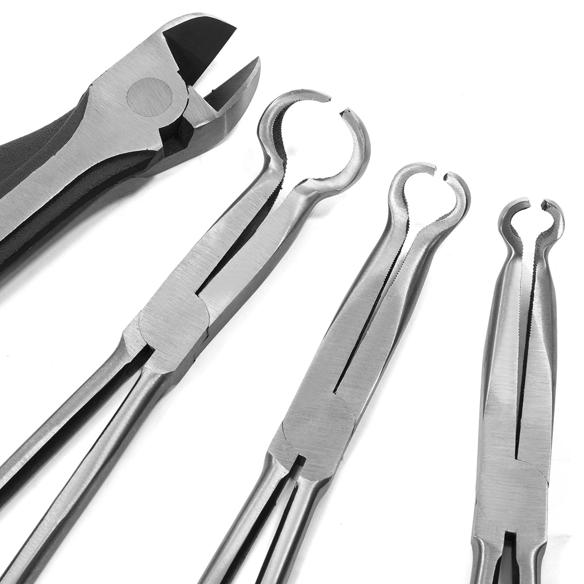 XtremepowerUS 9PC 11" Long Reach Professional Plier Set, With Pouch, For Narrow & Limited Spaces