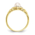 thumbnail image 2 of Primal Gold 10 Karat Yellow Gold Freshwater Cultured Pearl and Diamond Ring, 2 of 5
