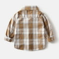 thumbnail image 5 of RUTAYY Children Boys Shirt Plaid Print Long Sleeve Casual Button Down Tops Comfortable Classic Trendy Tops, 5 of 8