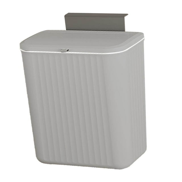 Maoww Kitchen Waste Compost Bin Multifunction Holder for Cabinet Door Countertop Grey 9L