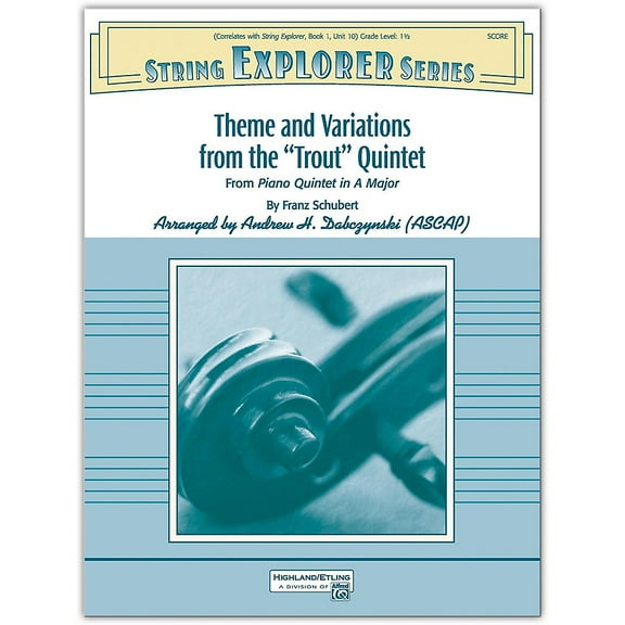 Alfred Theme and Variations from the "Trout" Quintet Conductor Score 1.5
