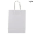 thumbnail image 3 of Kraft Paper Bags,25 PCS Gift Bag Kraft Paper for Wedding Candy Favor Bag With Handle for Birthday Wedding and Celebrations [White ], 3 of 8