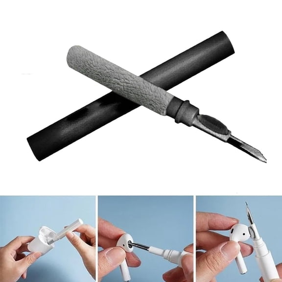 JJYY 1PC/2Pcs Multifunction Earbuds Cleaning Pen Kit - Durable Clean Pen with Brush for Earphone, Charging Box, Laptop, Camera Lens, and Earphone Case Maintenance