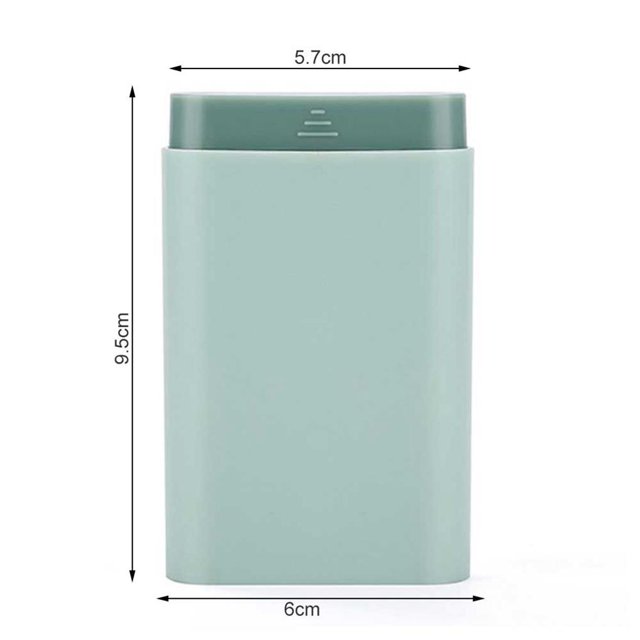 Seitruly Mini pastillero de viaje, organizador portátil pequeño de 7 días, estuche de medicamentos, dispensador de pastillero de bolsillo para Protección de la piel Seitruly CE003018-00