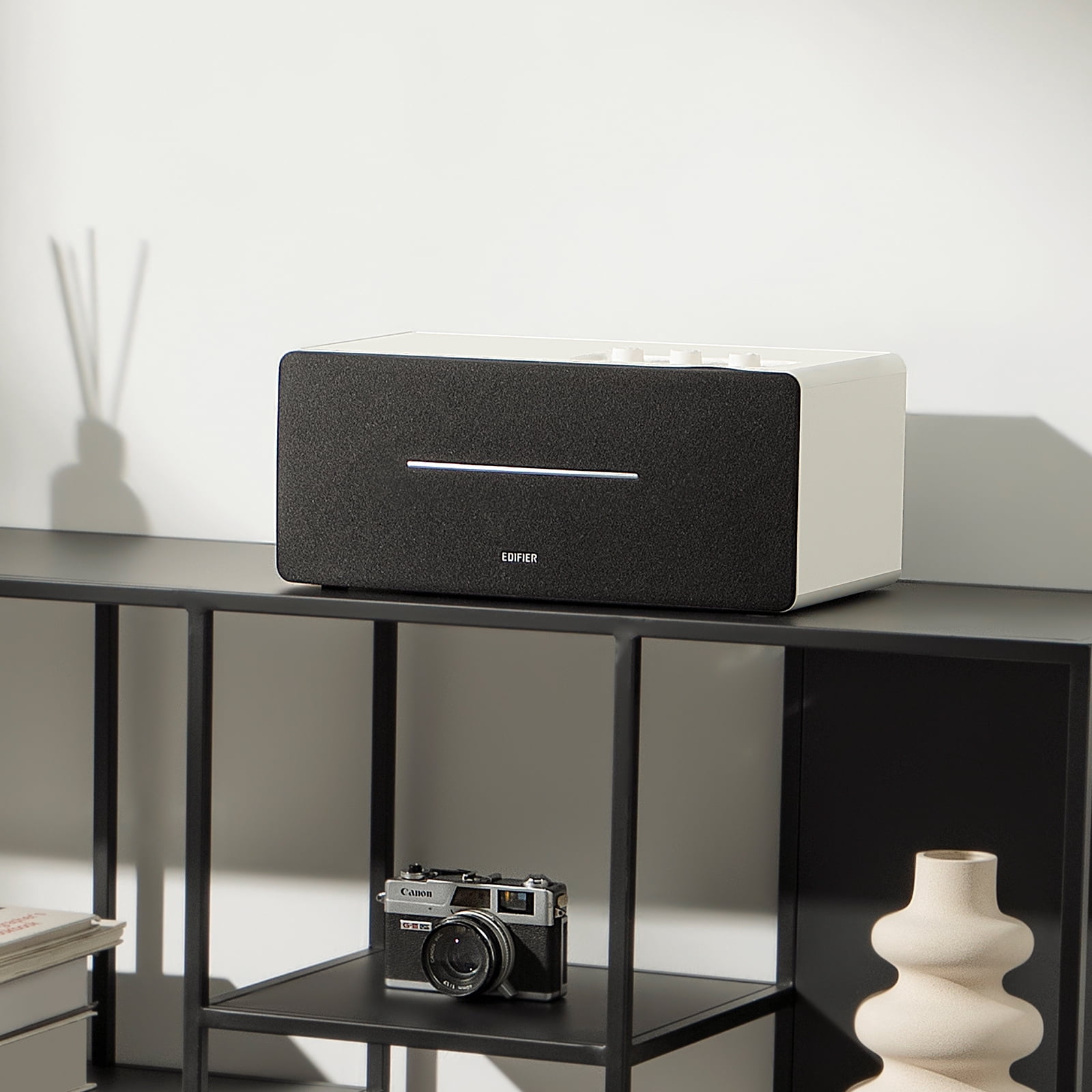 Edifier D12 Bluetooth Integrated Desktop Stereo Speaker 70 Watts (White)