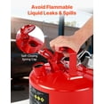 thumbnail image 2 of Contenedor metálico de seguridad VEVOR 9,5 L tipo II rojo con apagallamas, 2 of 9