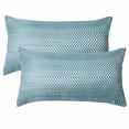thumbnail image 2 of Home Soft Things Jacquard Throw Pillow Cover 2 Piece Set - Chevron - Blue - 14" x 26" LUMBAR, 2 of 4