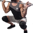 thumbnail image 4 of Rodilleras de 7 mm (1 par) - Rodilleras de alto rendimiento para levantamiento de pesas, cross training y powerlifting - Las mejores rodilleras y correas de compresión - Para hombres y mujeres (Negro/, 4 of 5