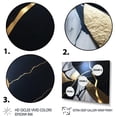 thumbnail image 3 of Designart Abstract Geode Gold Marble I Canvas Wall Art, 3 of 5