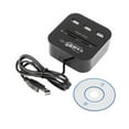 thumbnail image 1 of Chip Card Reader LED 3 Ports USB 2.0 Hub Card Reader USB Chip Bank Card Reader Samrt SIM ID Card Reading Adapter, 1 of 7