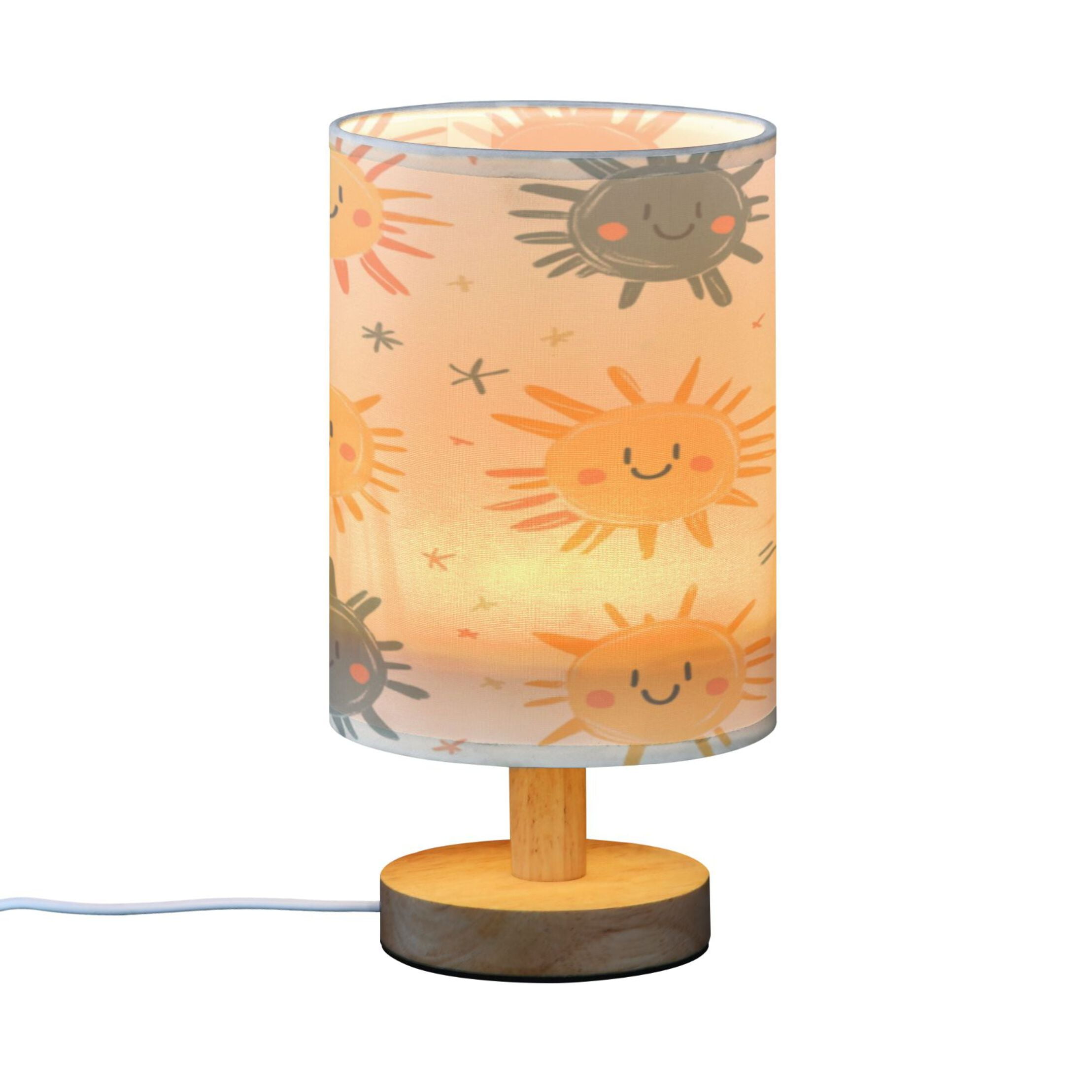 Desk Lamp Bedside Lamp 5.12x9.7In LED Lamp With USB Charging Interface For Bedroom Living Room Office Study Stylish Decoration Cartoon Smiling Sun