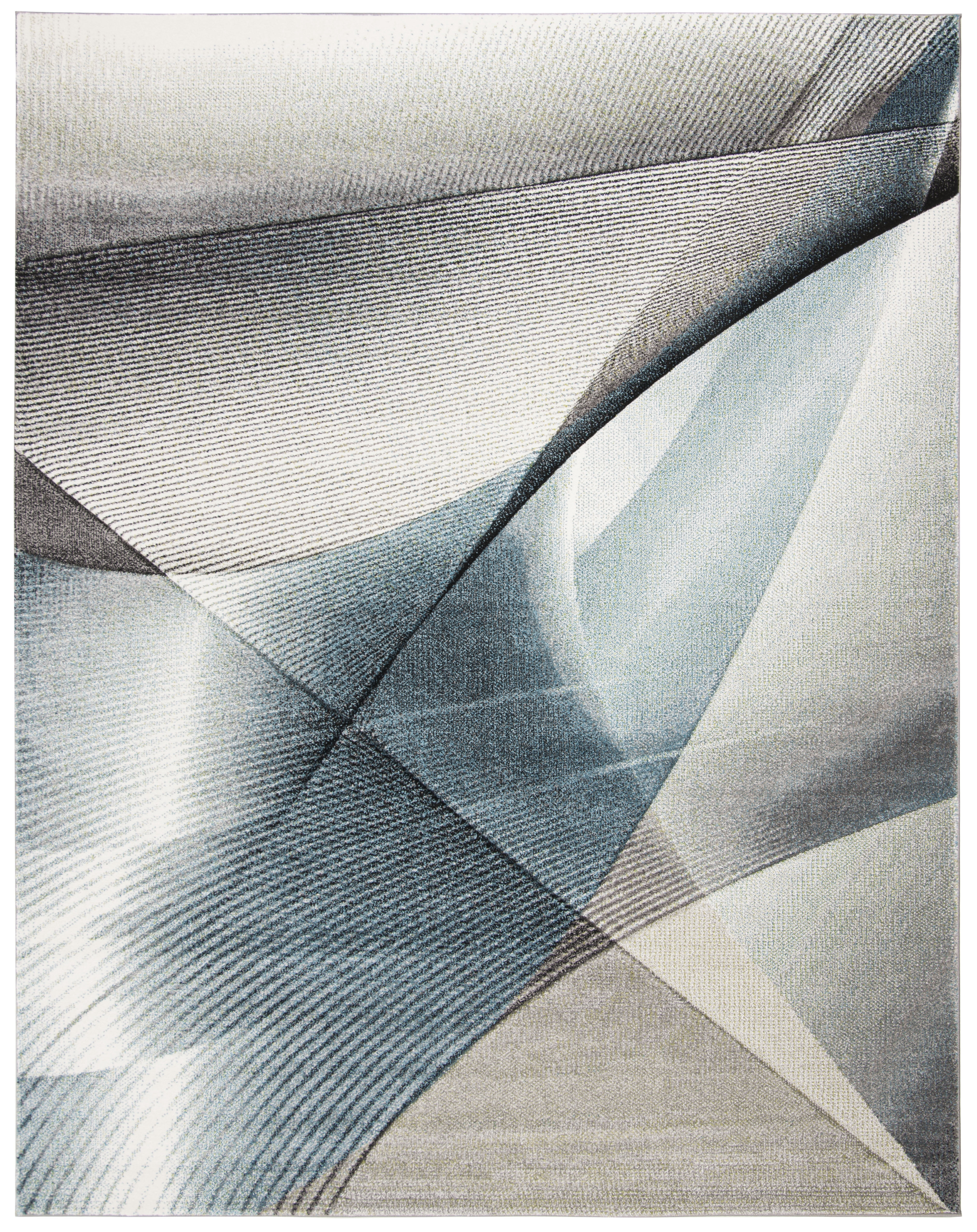 Safavieh Hollywood Celandine Abstract Area Rug, Gray/Teal, 9' x 12'