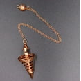 thumbnail image 4 of Pendule de Sourcils Vortex Plaqué Cuivre pour Divination et Guérison, 4 of 4