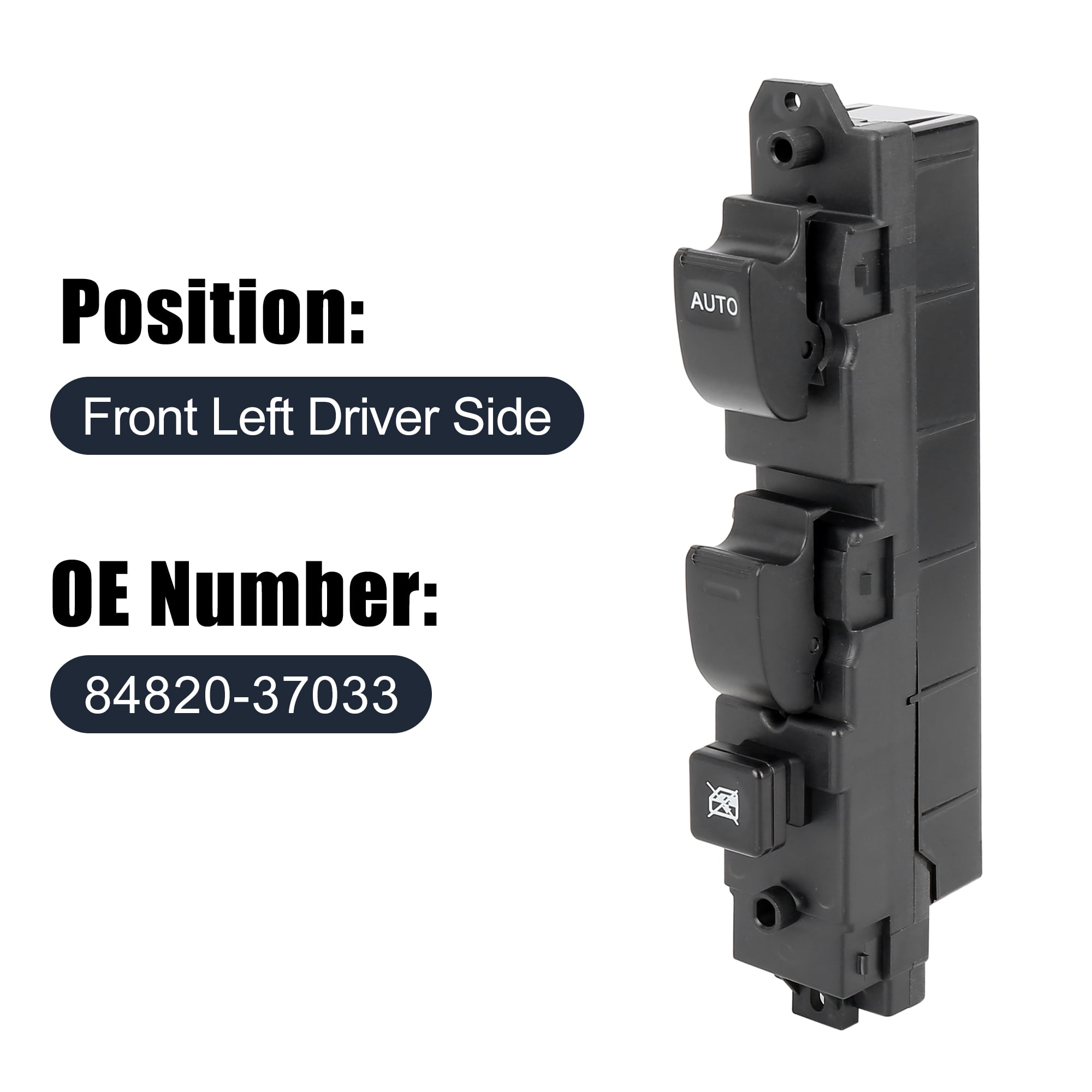 Unique Bargains Master Driver Side Power Window Switch 84820-37033 Replacement for Hino