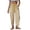 BAC81-Yellow, variant on VV AVEORS Womens Summer Striped Barrel Cropped Pants Comfy Drawstring Capri Pant With Pockets Beach Vacation Lounge Trousers Beige L