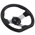 thumbnail image 1 of Volante para carritos de golf, negro, compatibilidad precisa, rendimiento, 27 cm, accesorios para motocicletas de 50 y karts., 1 of 9