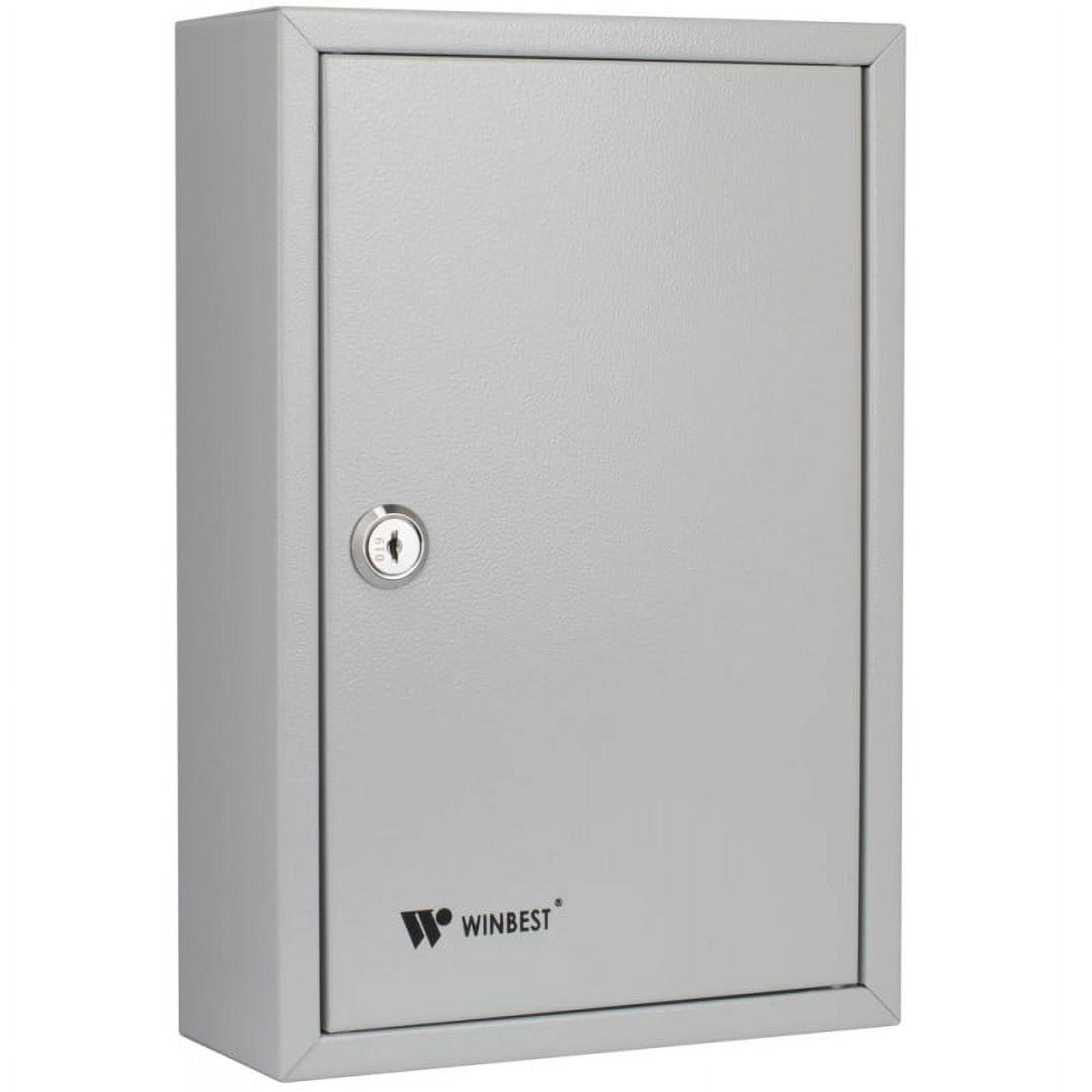 Winbest Steel Key Safe Wall Mount Cabinet Storage Key Lock Safe Box (51 Key Safe Wall Mount Cabinet)