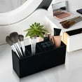 thumbnail image 4 of GOOHOCHY Soporte acrílico para brochas de maquillaje con 4 compartimentos, soporte para bolígrafos y lápices, organizador de maquillaje para tocador, soporte para cepillos de dientes para Baño, 4 of 7
