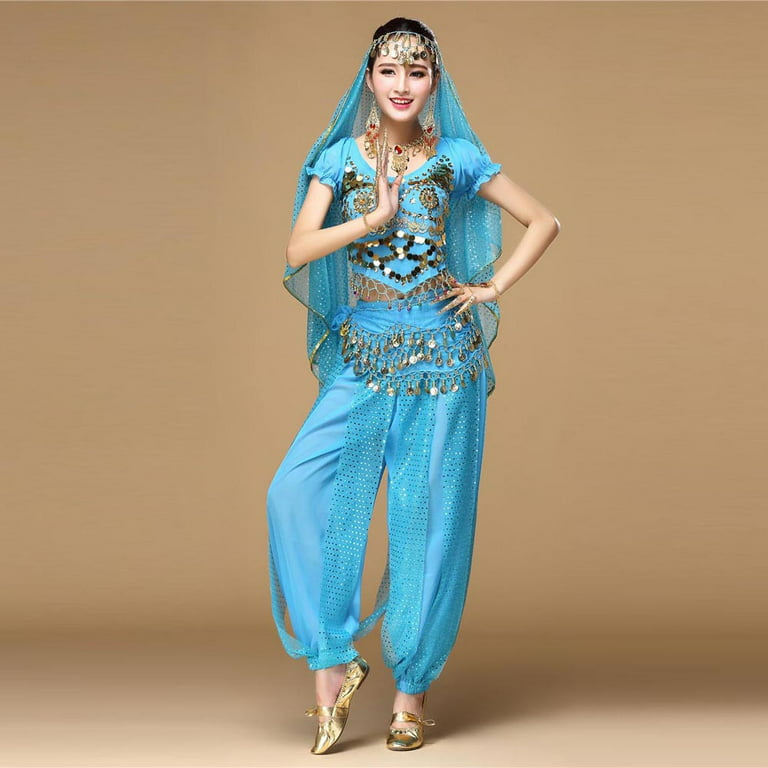 Womens Clothes Clearance Black and Friday Deals 2023 asdoklhq 2023 Womens  Plus Size Clearance Women Belly Dance Outfit Costume India Dance Clothes