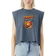 thumbnail image 2 of EcoLoom Smash It Like It's Hot Pickleball Shirt Cap Sleeve Muscle Crop Shirt Women Sleeveless Baby Tee, 2 of 5