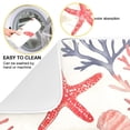 thumbnail image 2 of Yayeee Dish Drying Mat for Kitchen Counter 16"x18" Microfiber Absorbent Pad, Starfish Seashell, 2 of 7