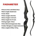 thumbnail image 6 of JUNXING 58/60 Inch Archery Takedown Recurve Bow 25-65Lbs Right Handed for Hunting Targeting Shooting, 6 of 9