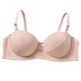thumbnail image 2 of Antinious Womens Solid Panel Underwire C Cup Support Comfortable Everyday Bra, 2 of 5