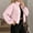 Pink, variant on Njagoc3 Womens Oversized Funnel Neck Bomber Puff Jacket Windproof Waterproof Lightweight Shacket Spring Fall Outerwear