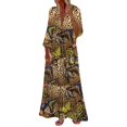 thumbnail image 1 of Pompotops Jupe Courte Imprimée pour Femmes Aguichant à Boutons Taille Jupe Longueur Genou Robe Midi Robe en Solde, 1 of 7