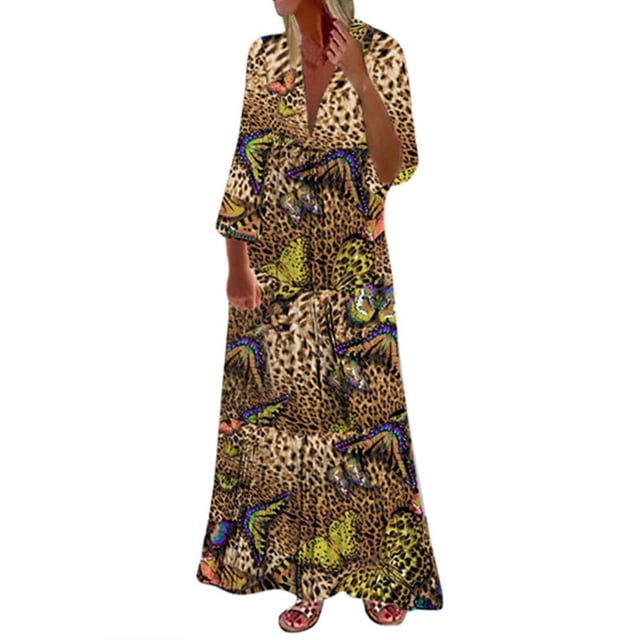 Pompotops Jupe Courte Imprimée pour Femmes Aguichant à Boutons Taille Jupe Longueur Genou Robe Midi Robe en Solde