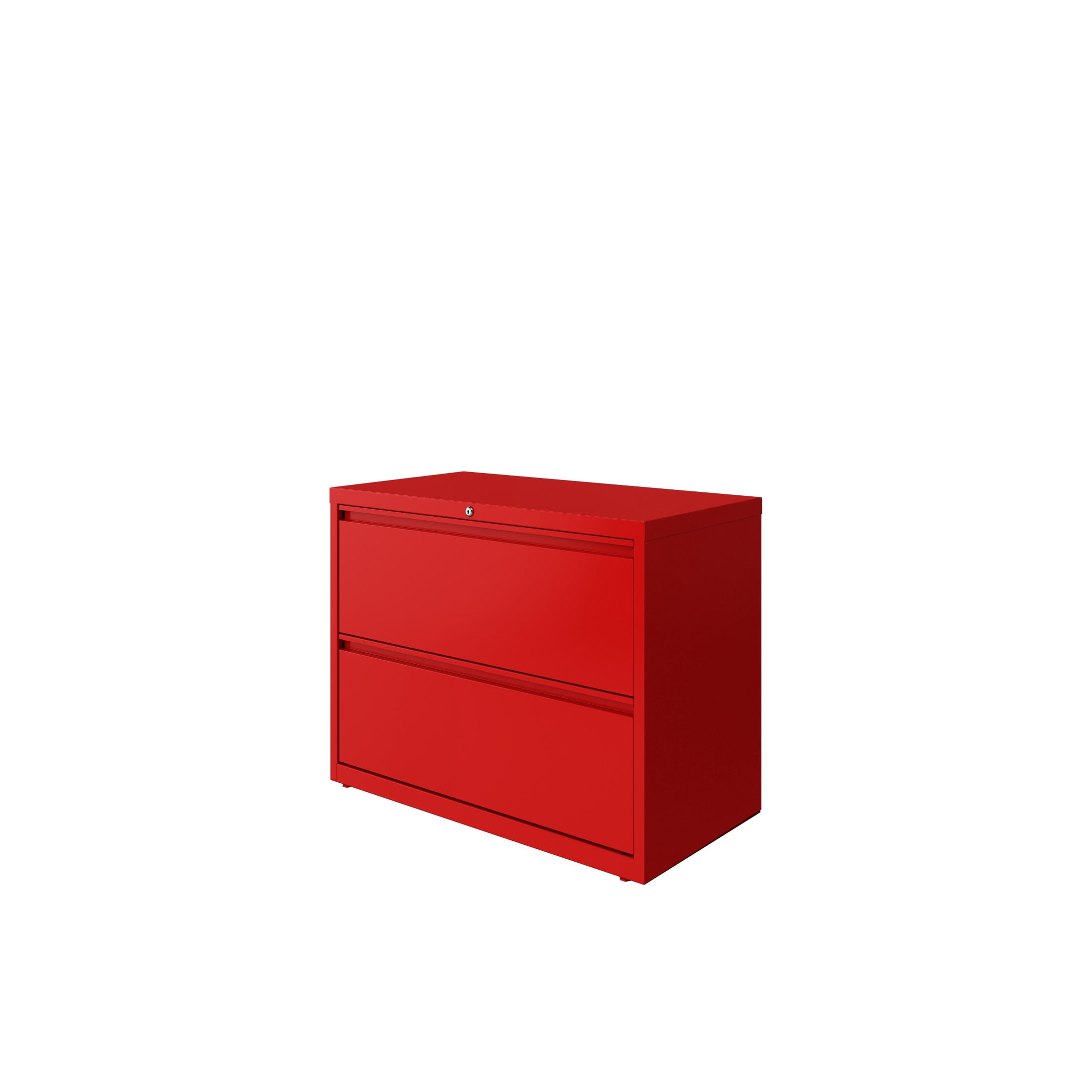 Hirsh 36 Inch Wide 2 Drawer Metal Lateral File Cabinet for Home and Office, Holds Letter, Legal and A4 Hanging Folders, Red