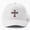 White, variant on Knights Templar Baseball Hat, Distressed Cross Deus Vult Medieval Graphic Design, Classic Cap