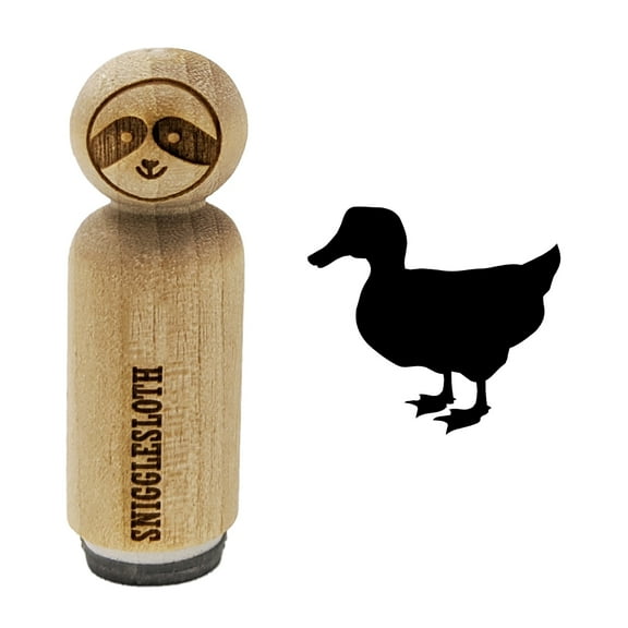 Mallard Duck Standing Solid Rubber Stamp for Scrapbooking Crafting Stamping - Mini 1/2 Inch