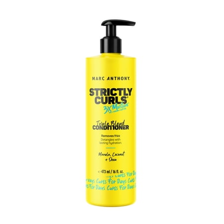 Marc Anthony Strictly Curls 3x Moisture Triple Blend Conditioner, 16 Ounces