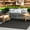 Black, variant on nuLOOM Pinstriped Taliah Indoor/Outdoor Area Rug, 5' 3" x 7' 6", Black