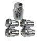 thumbnail image 4 of Pernos de bloqueo de rueda de aleación antirrobo M12x1.5mm Tuercas cónicas de 60  degree de 4 piezas con llave cromada kusrkot  Pernos de bloqueo de rueda de seguridad, 4 of 7