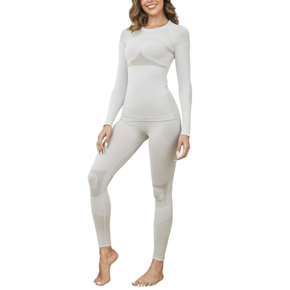 ATTRACO Women Thermal Underwear Set Base Layer Warm Tops & Bottoms
