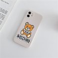 thumbnail image 1 of Funda de oso bonito para IPhone 14, carcasa moderna para Iphone 14, 11, 12 Pro, 8, 7 Plus, X, 13 Pro MAX, SE2020, XR, XS, MINISO-M-MOSCHINO, caramelo Fivean unisex, 1 of 2
