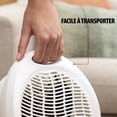 thumbnail image 2 of Calentador de aire Mini horno eléctrico doméstico Calentador eléctrico Aire acondicionado para calefacción y refrigeración, Blanco JFHHH pequeña, 2 of 5