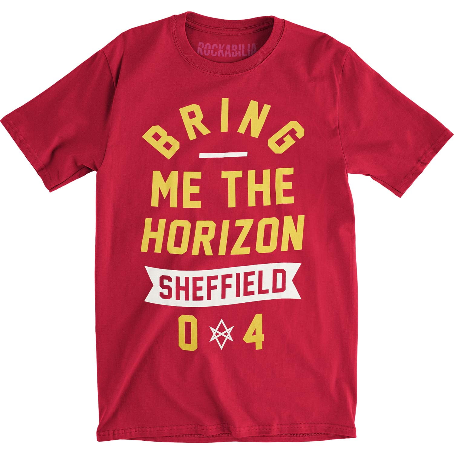Bring Me The Horizon Men S Sheffield Slim Fit T Shirt Xx Large Red Walmart Com