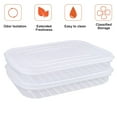 thumbnail image 3 of 2Packs Bacon Keeper Plastic Deli Meat Saver with Lids Rectangle Food Container, 3 of 7