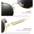thumbnail image 3 of Gafas de sol Joopin redondas estilo steampunk retro con polarización UV400, 3 of 6