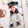 thumbnail image 4 of Herrnalise Winter Women's Warm Plush Thickened Cute Cartoon Lei Feng Hat, 4 of 6